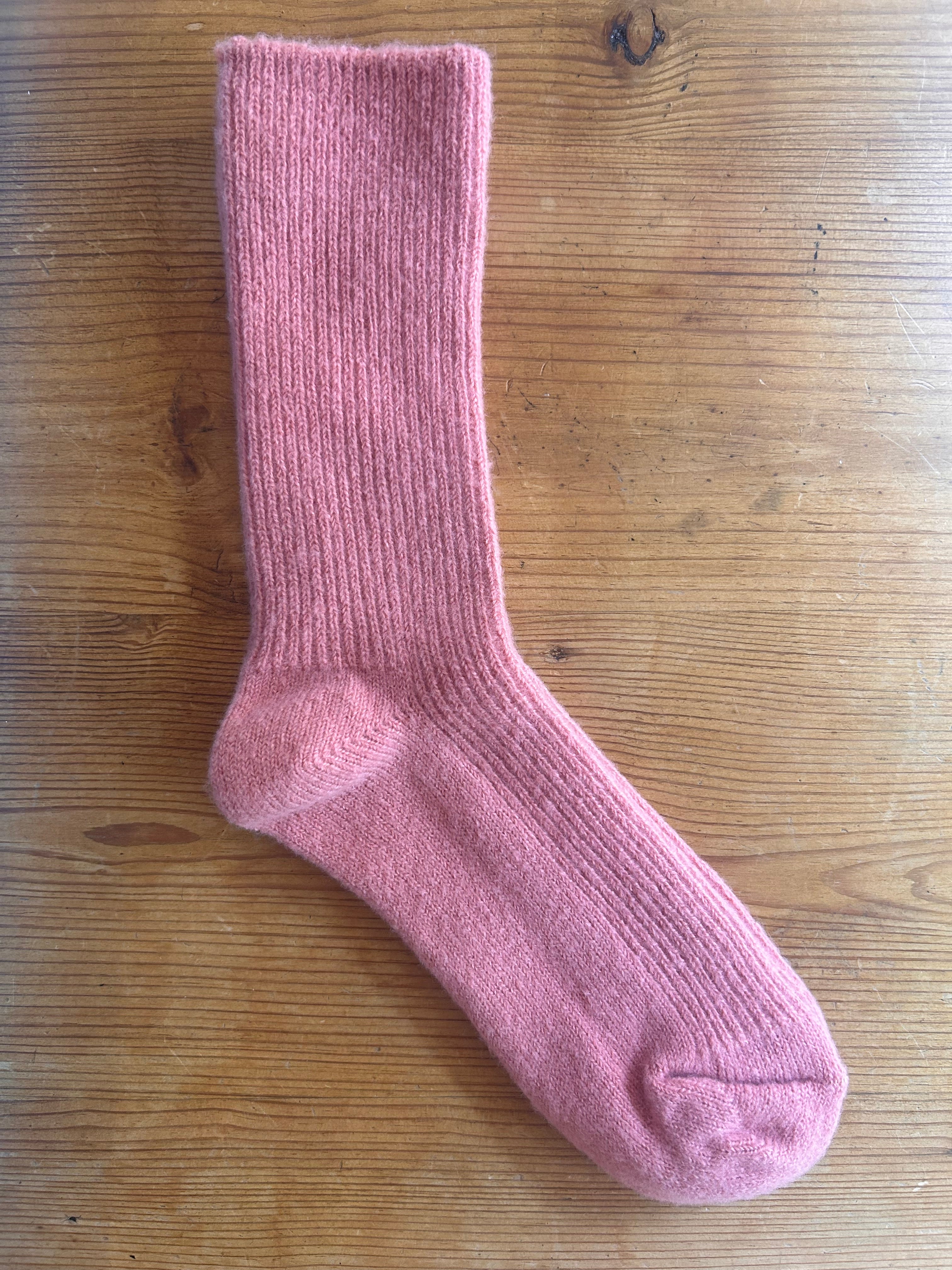 Roake Studio Merino Boot Socks / Rose Pink