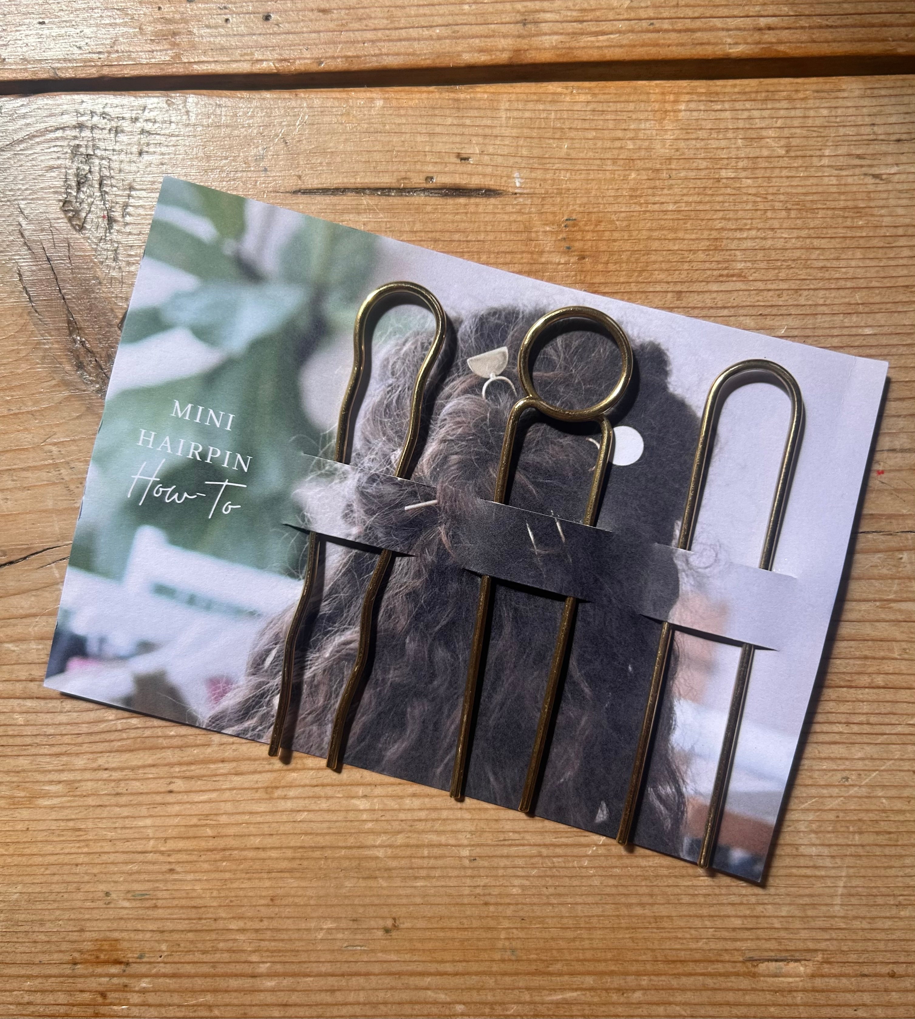 Roake Studio Mini-Pins Brass Hairpin Set of 3