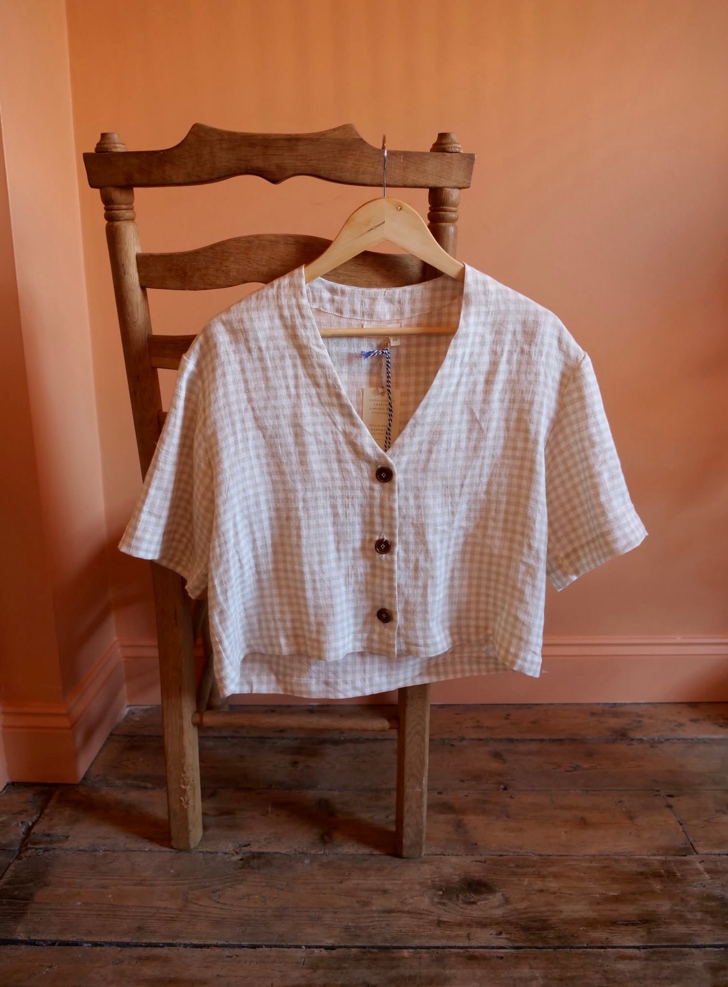 Kaely Russell Cara Check Top / Light Gingham