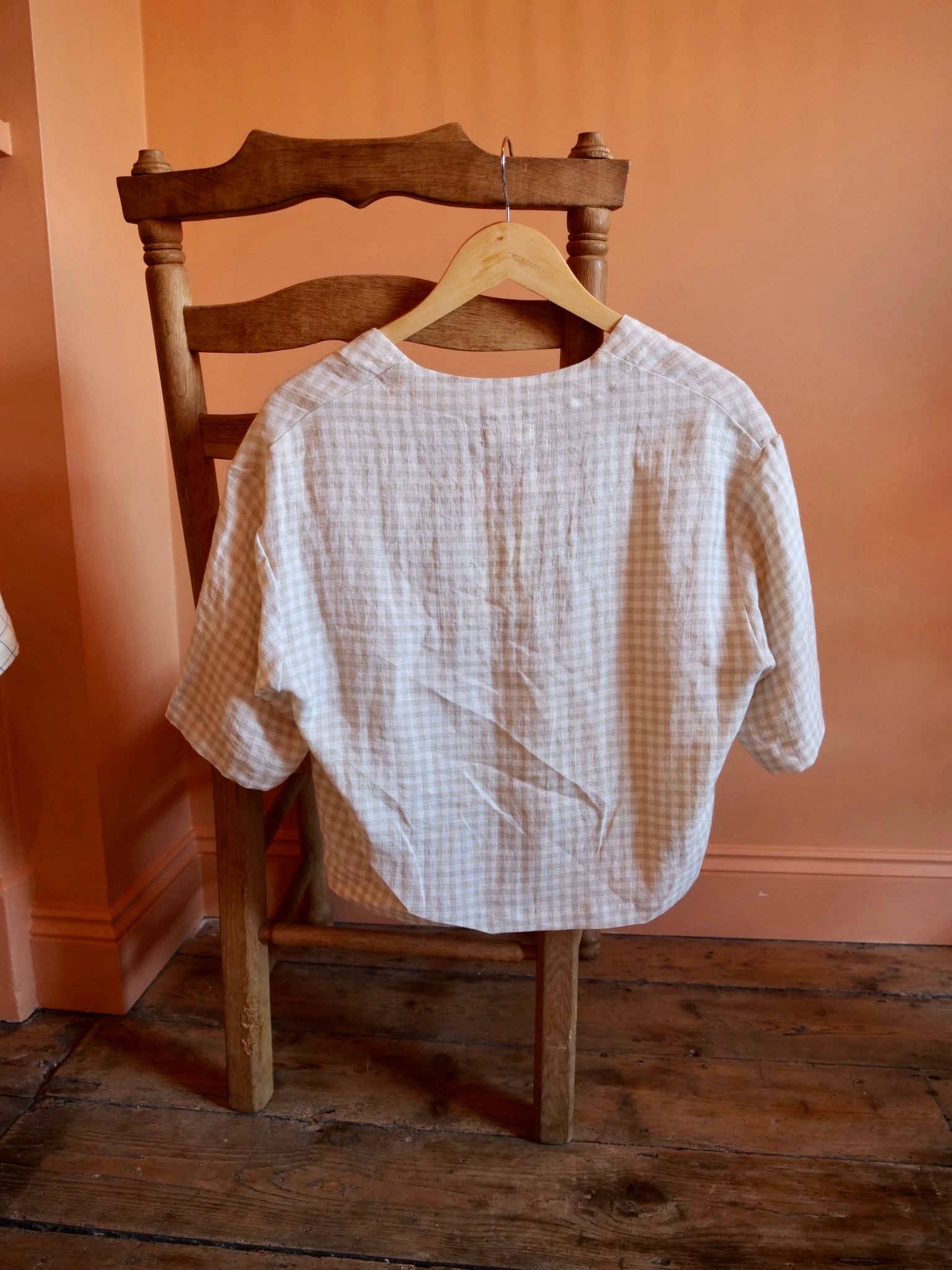 Kaely Russell Cara Check Top / Light Gingham