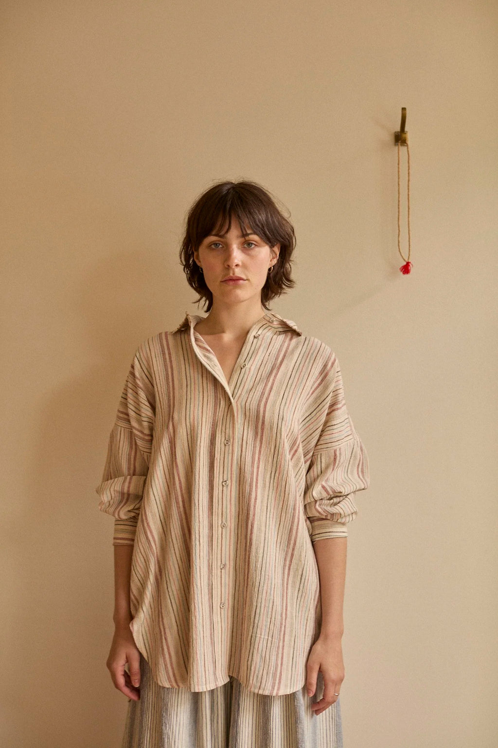 Studio Ren Painter's Shirt / Party Stripe Pinks