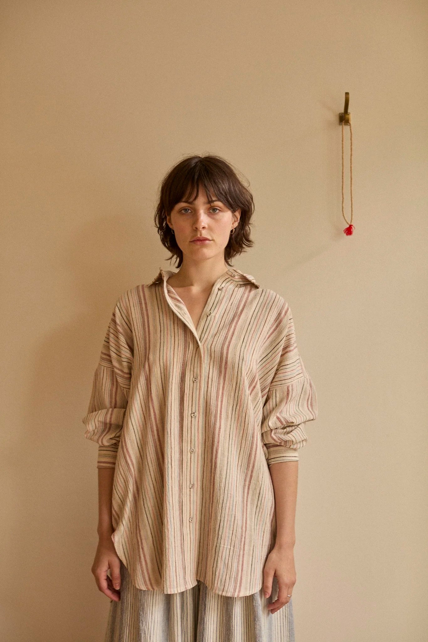 Studio Ren Painter's Shirt / Party Stripe Pinks