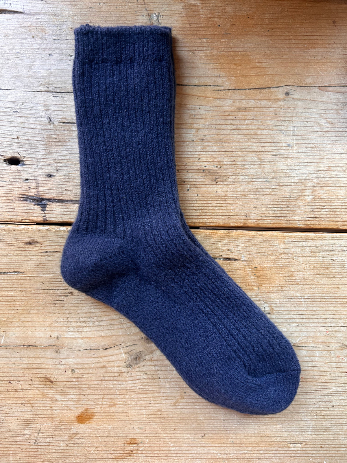 Roake Studio Merino Boot Socks / Navy