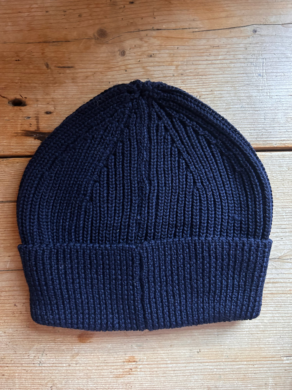 OMHU Tunø Merino Wool Beanie / Navy