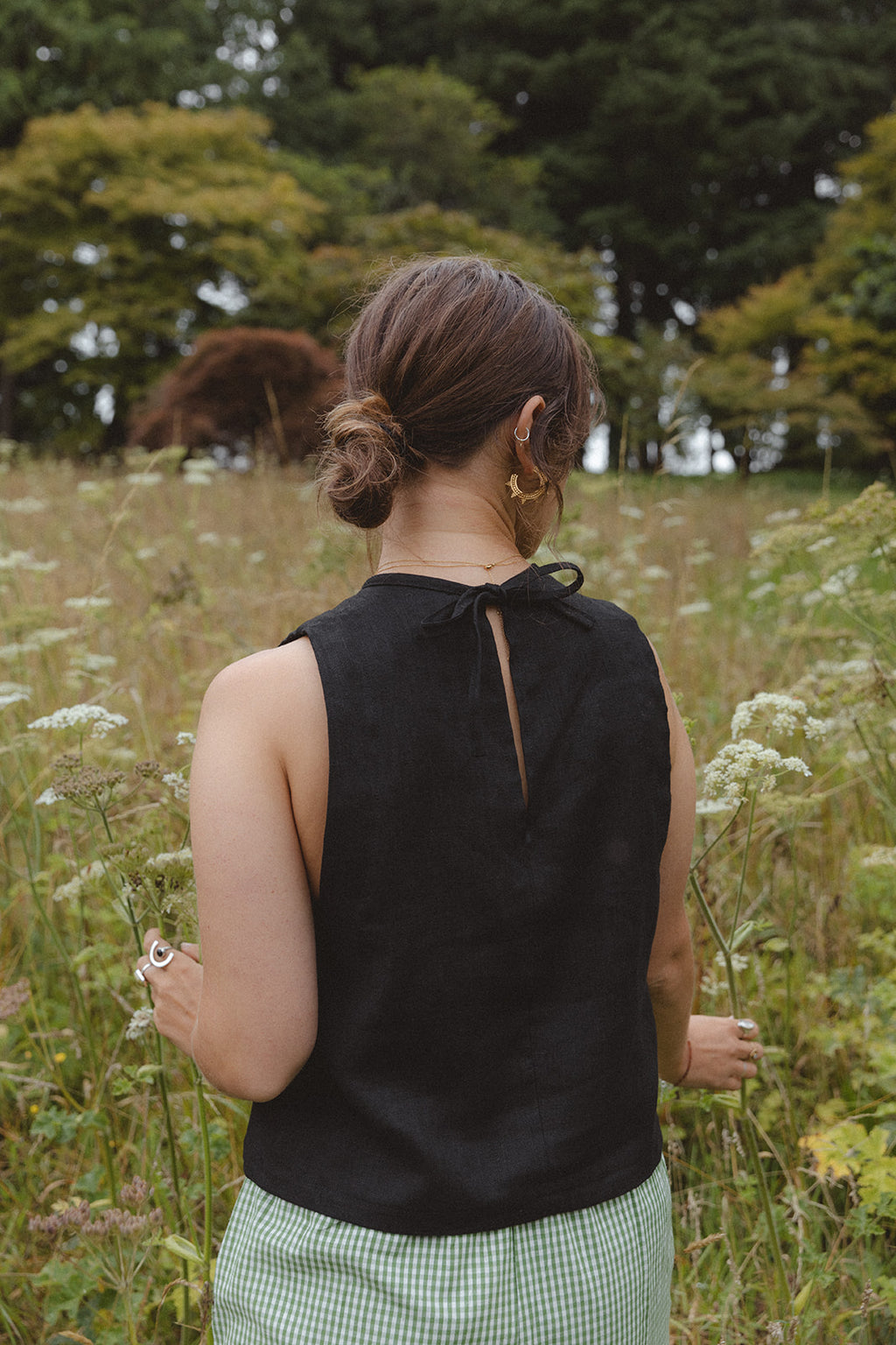 Kaely Russell - Tie vest / Black