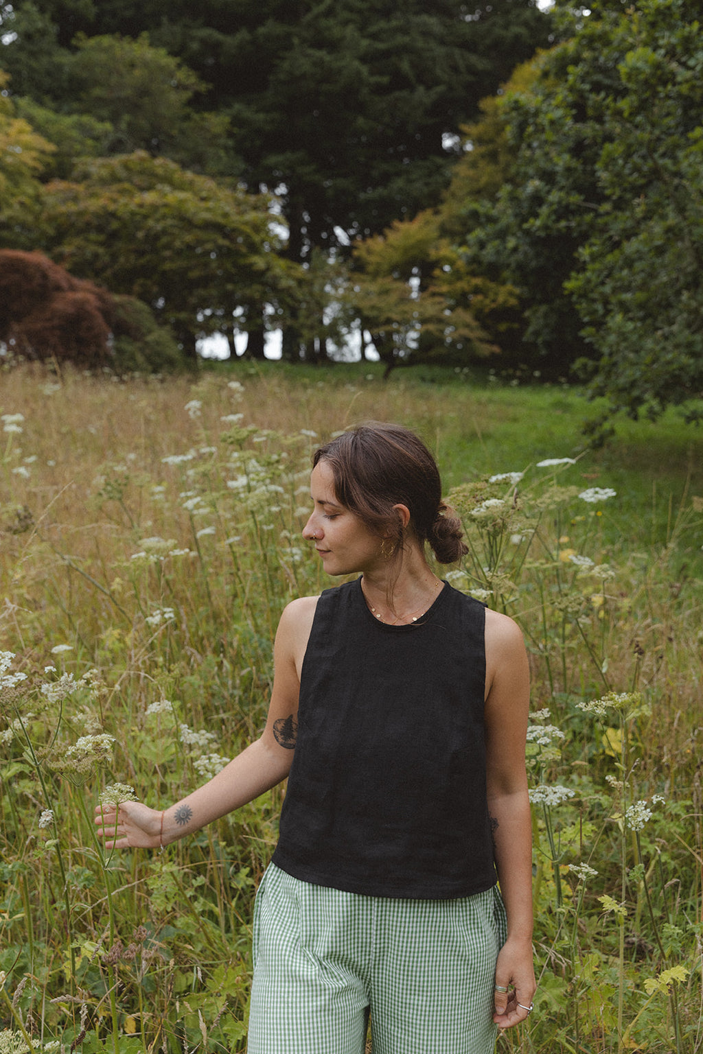 Kaely Russell - Tie vest / Black