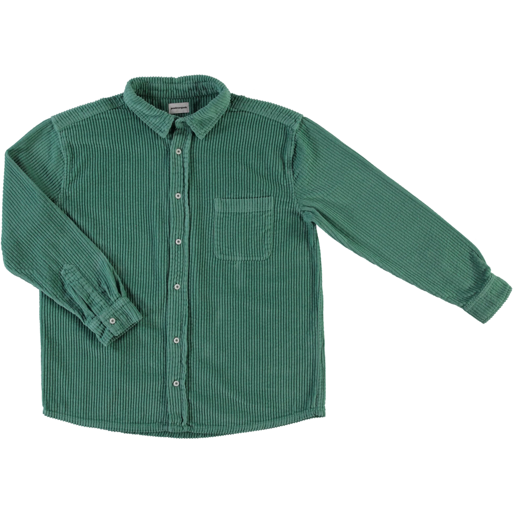 Poudre Organic Mens Lenhador Corduroy Shirt / Green