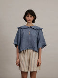 Studio Ren Gracie Top / Morning Blue Linen
