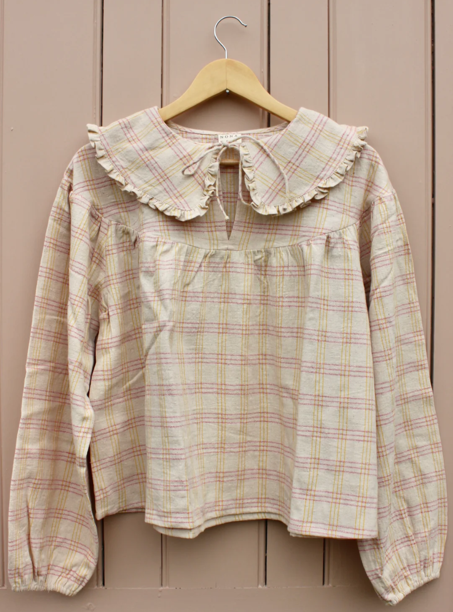 Nona Wear Luchia Smock / Yellow over Pink