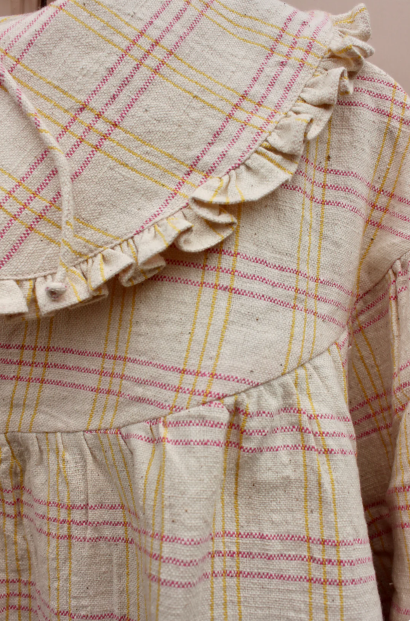 Nona Wear Luchia Smock / Yellow over Pink