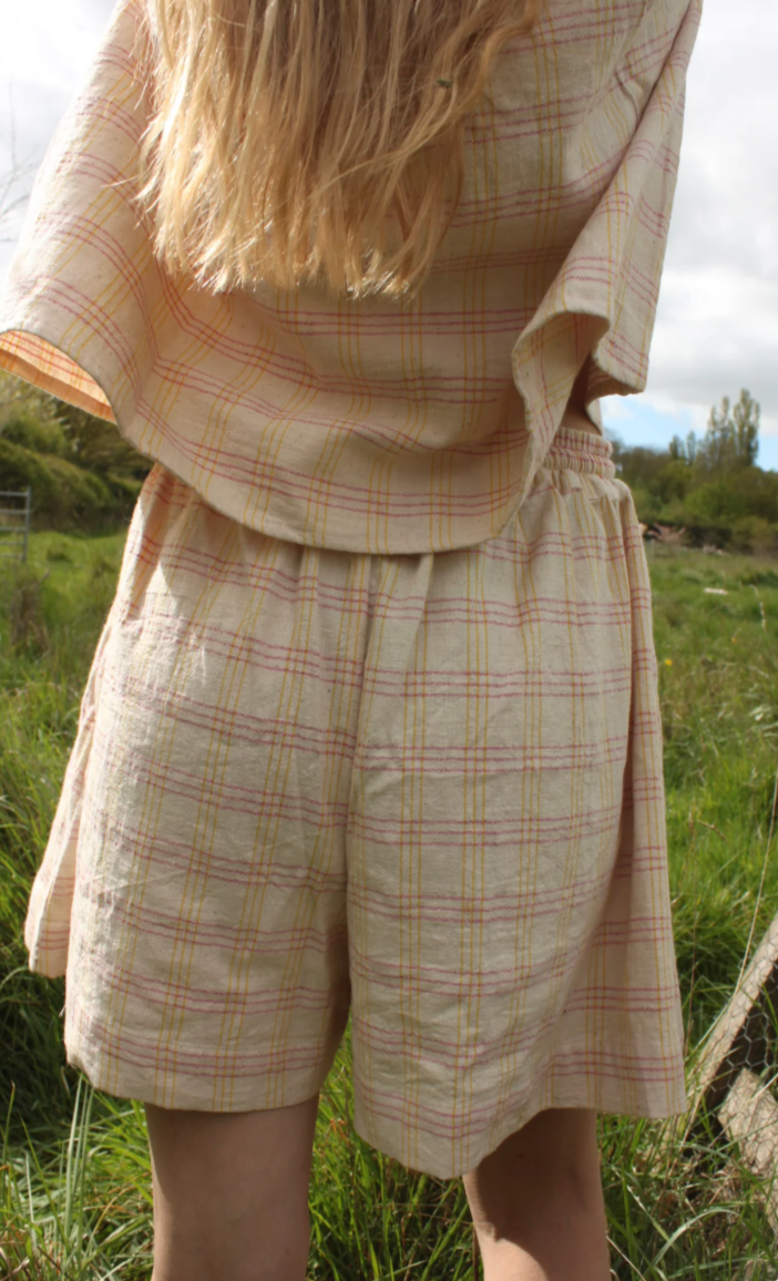 Nona Wear Luchia Shorts / Yellow over Pink