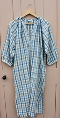 Nona Wear Grace Dress / Blue/White Check