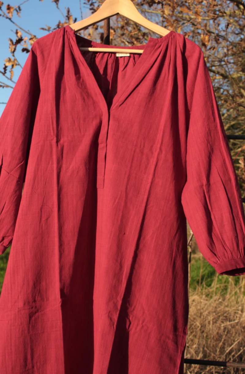 Nona Wear Grace Dress / Red Earth
