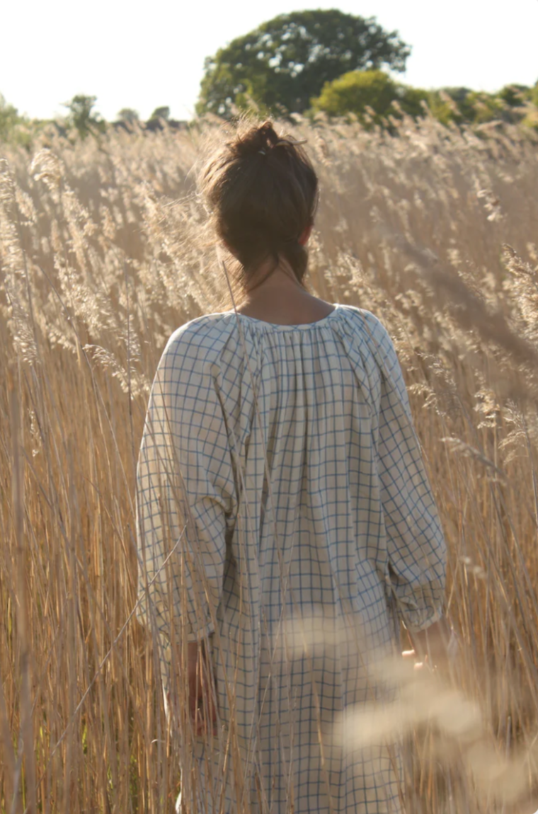 Nona Wear Grace Dress / Light Blue Check