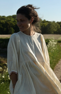 Nona Wear Jennifer Smock Dress / Natural/Red