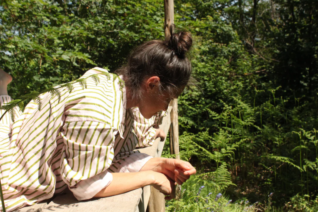 Nona Wear Estrella Shirt / Pink/Green Stripe