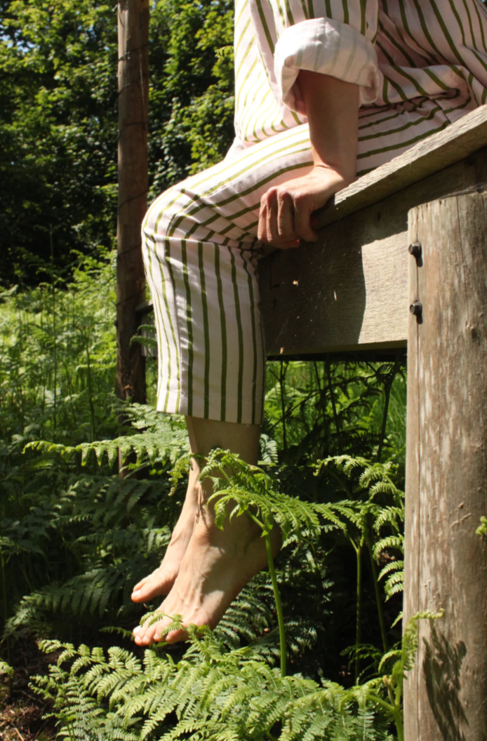 Nona Wear Estrella Pants / Pink & Green Stripe