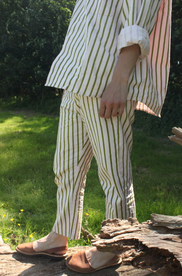 Nona Wear Estrella Pants / Pink & Green Stripe