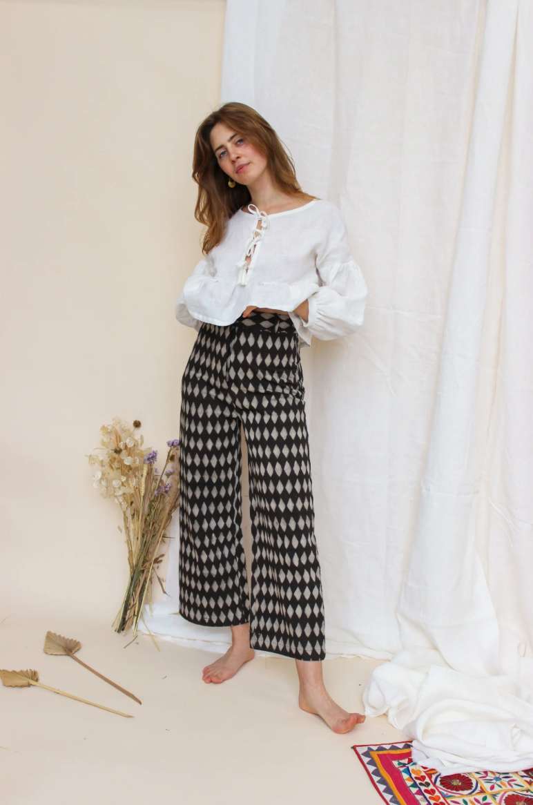 Mahika Kala Piper Iron Harlequin Trousers