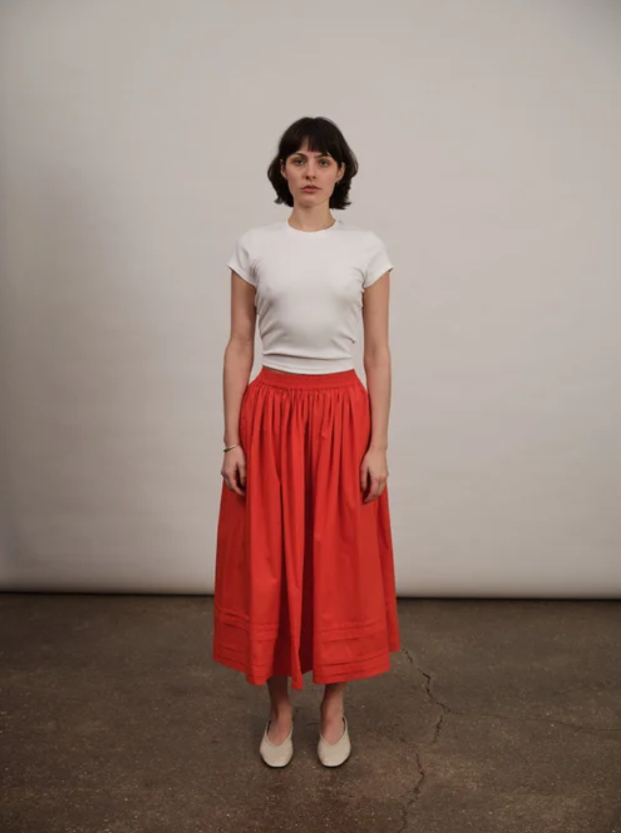 Studio Ren Quinn Skirt / Poppy Red