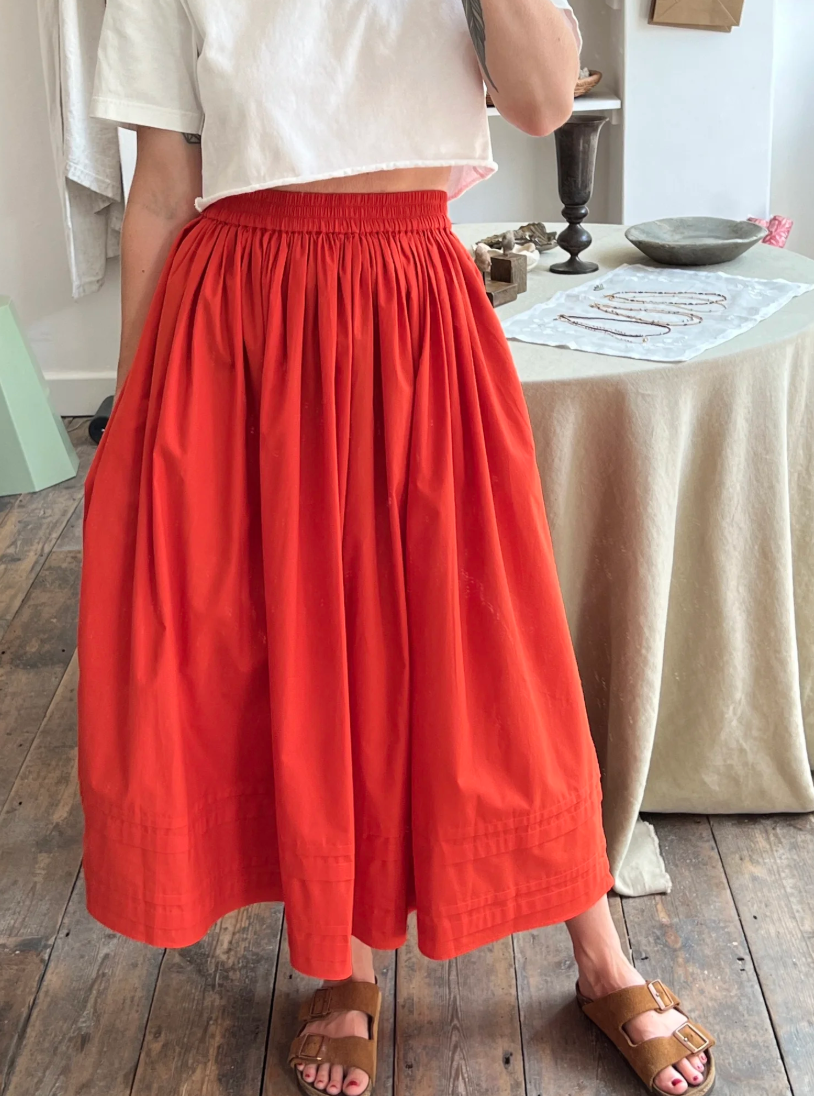 Studio Ren Quinn Skirt / Poppy Red