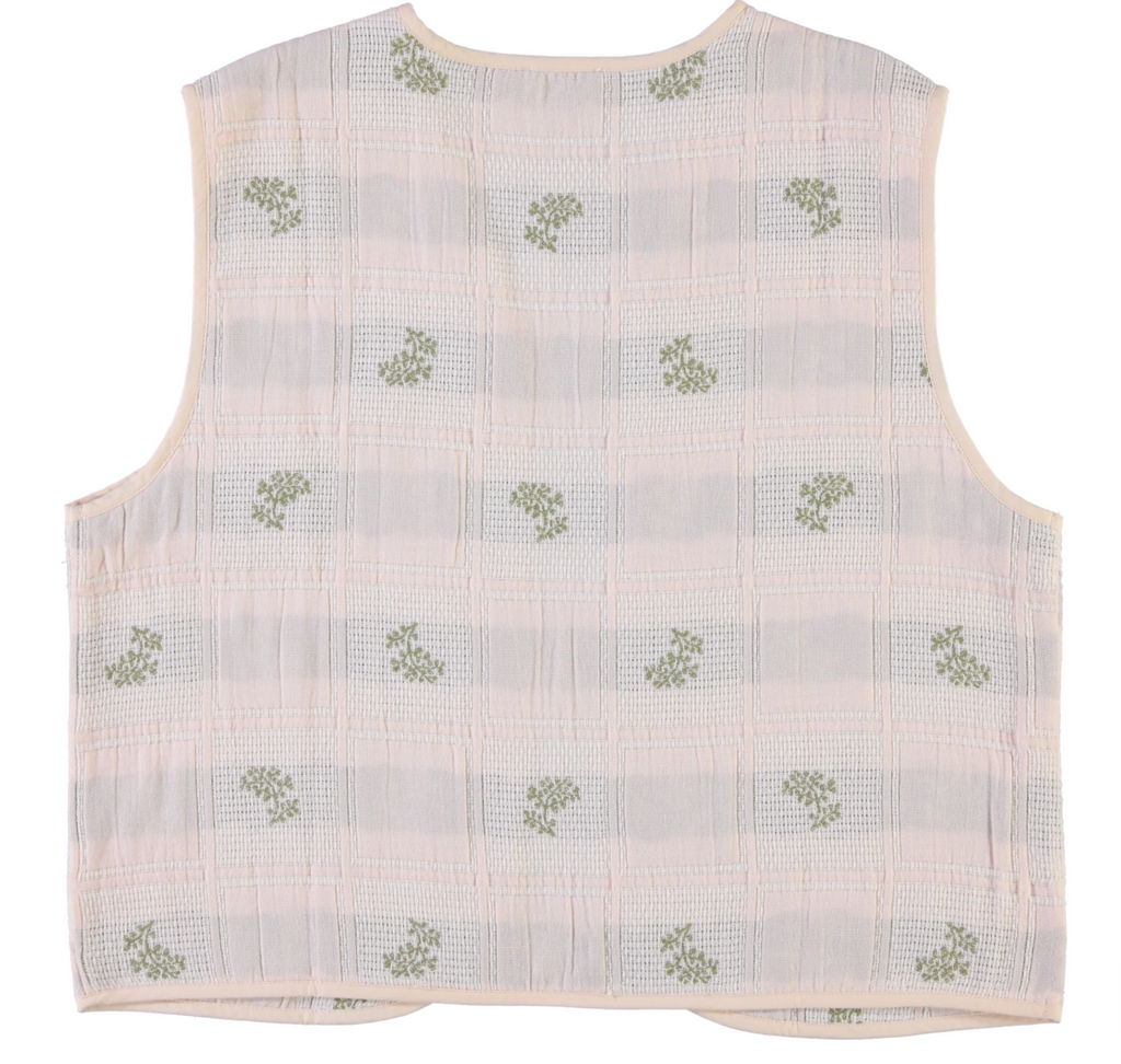 Poudre Organic Calypso Waistcoat / Olive Branch
