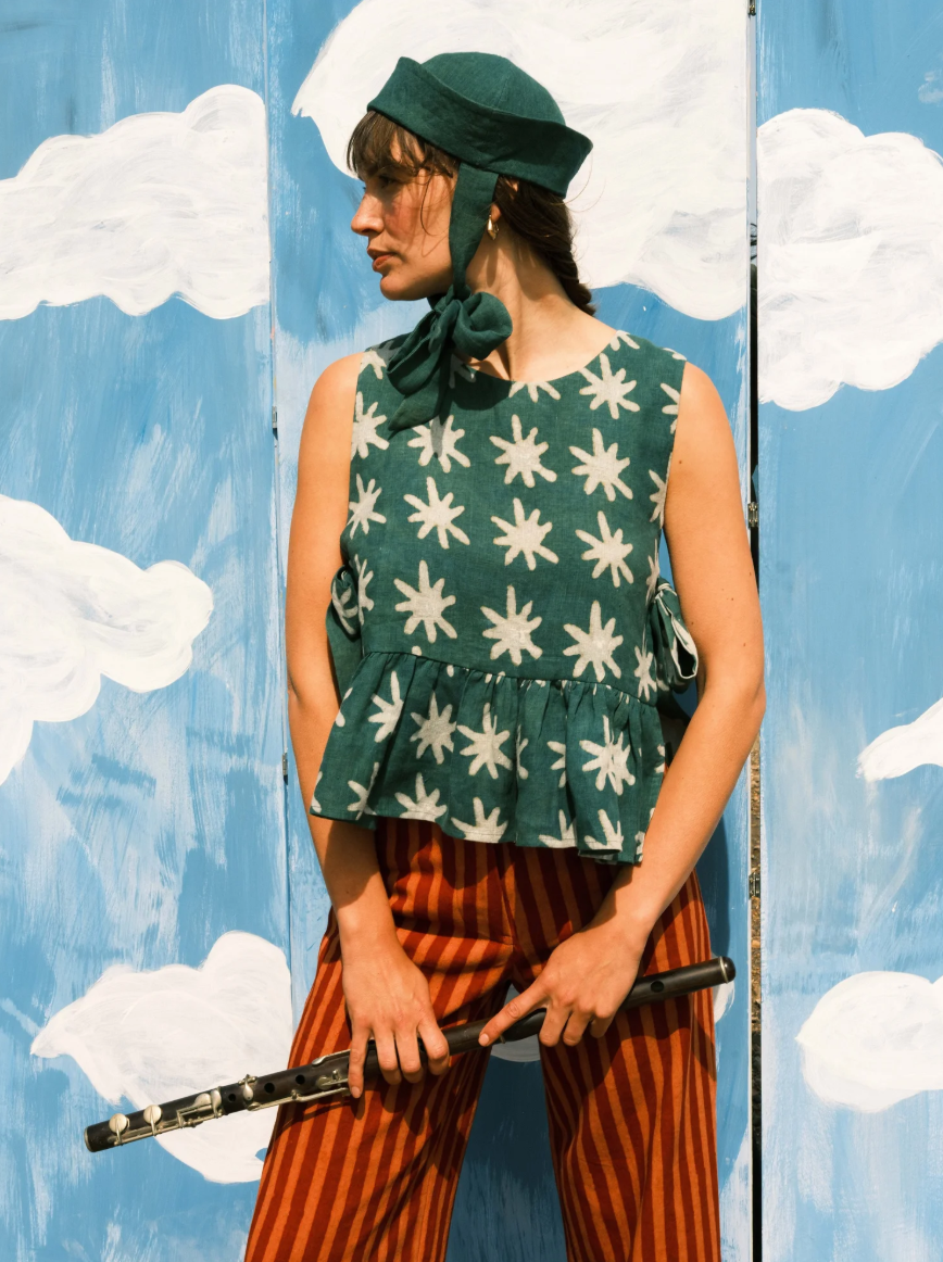 Mahika Kala Clover Top /Seafoam