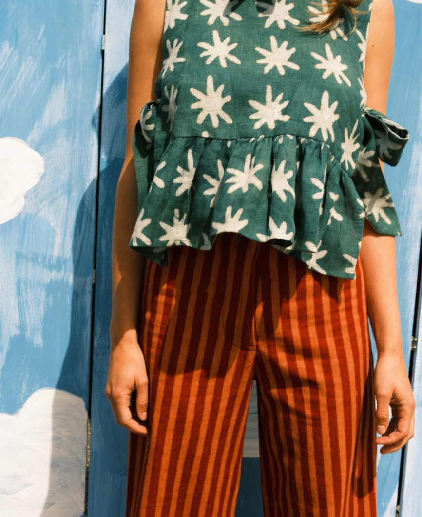 Mahika Kala Clover Top /Seafoam