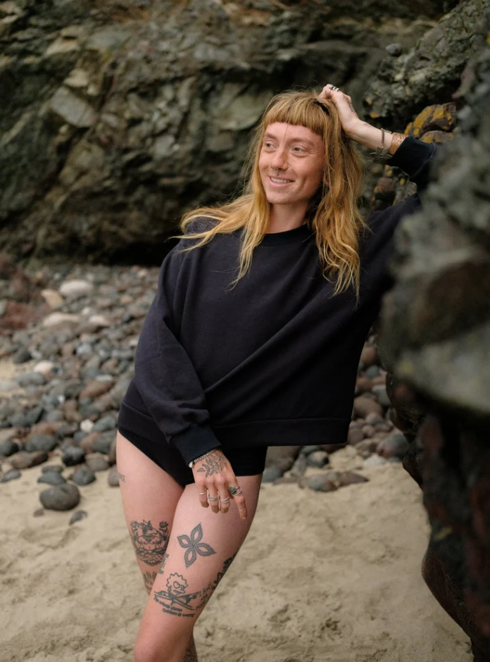 Elliot Organics Joanie Sweat Top /Ocean