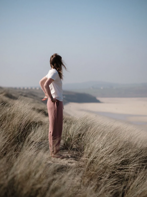 Evie Lounge Pant / Dusty Rose