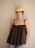 Studio Ren Nolan Cami / Orange/Grey Stripe