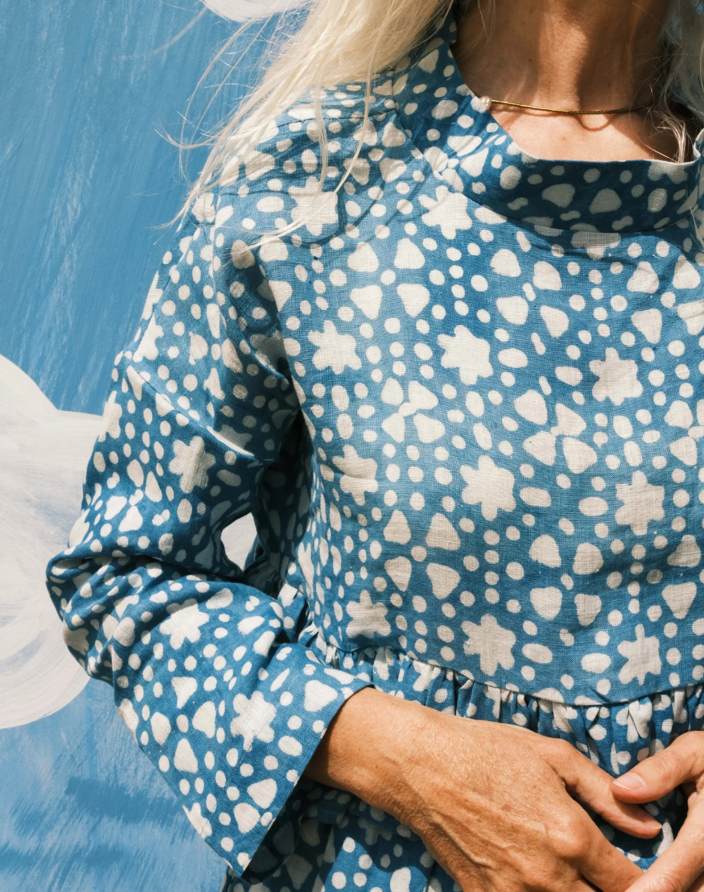 Mahika Kala Clover Top / Indigo Jelly