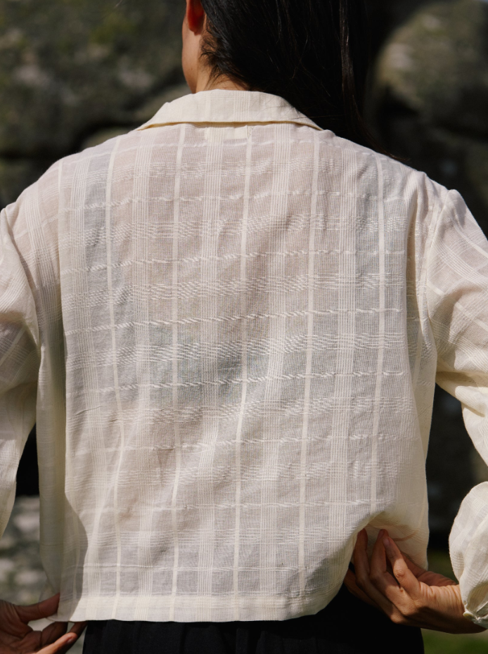 Kaely Russell Bloom Shirt / Vanilla Check