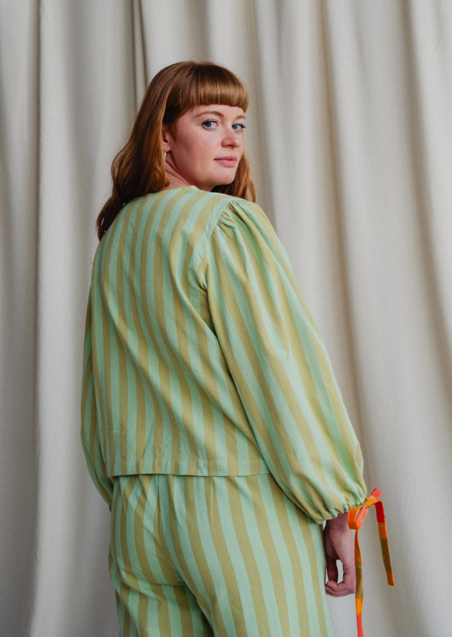 Mahika Kala Mabel Blouse / Sherbert Stripe