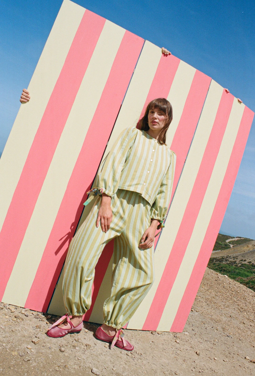 Mahika Kala Peggy Trousers / Sherbert Stripe