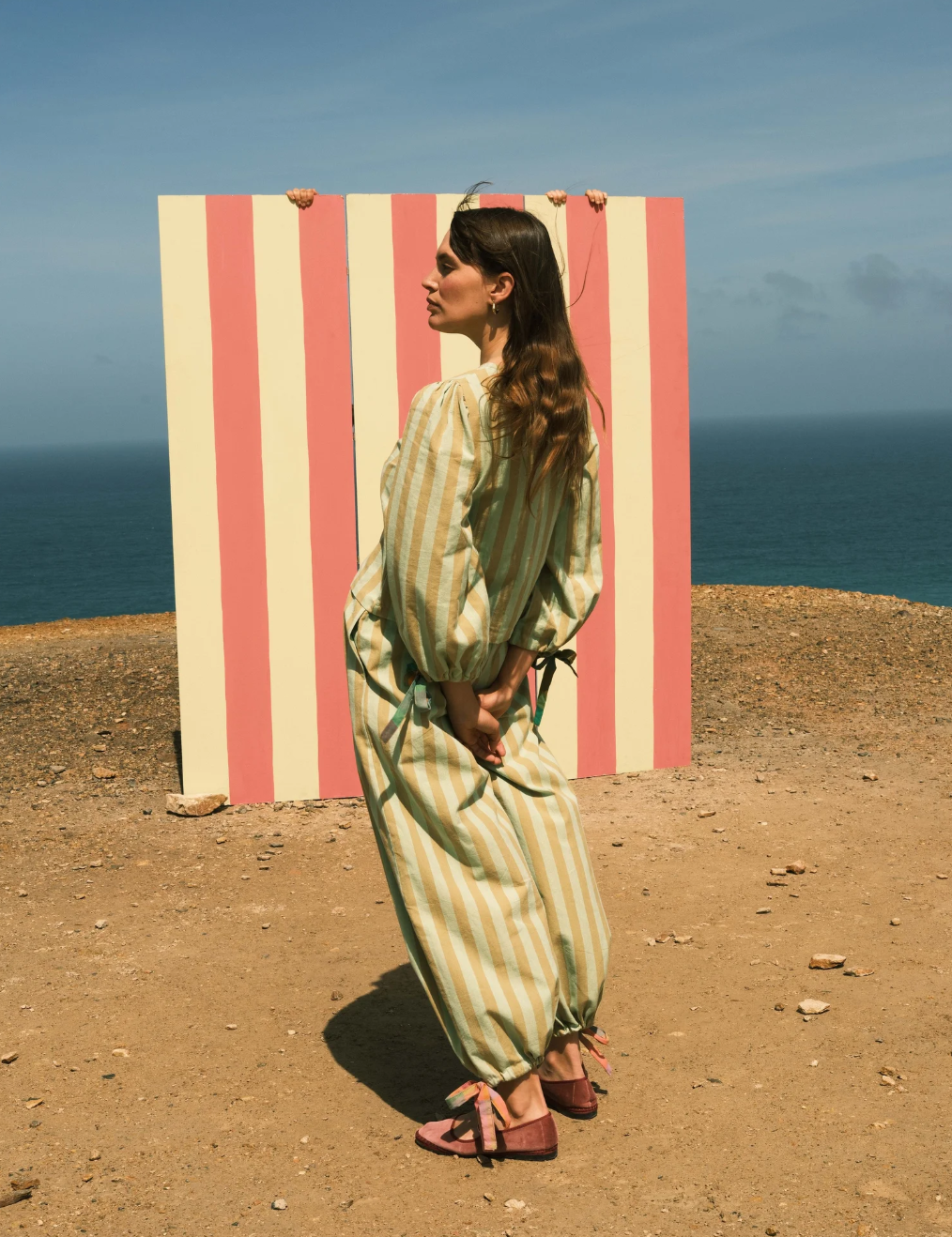 Mahika Kala Peggy Trousers / Sherbert Stripe