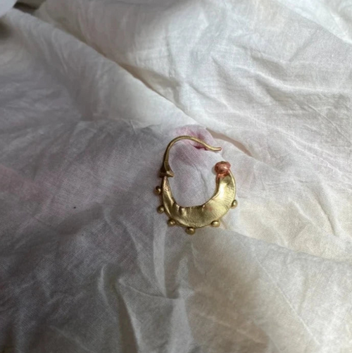 House of Aquila Gold Plated Brass Hoops