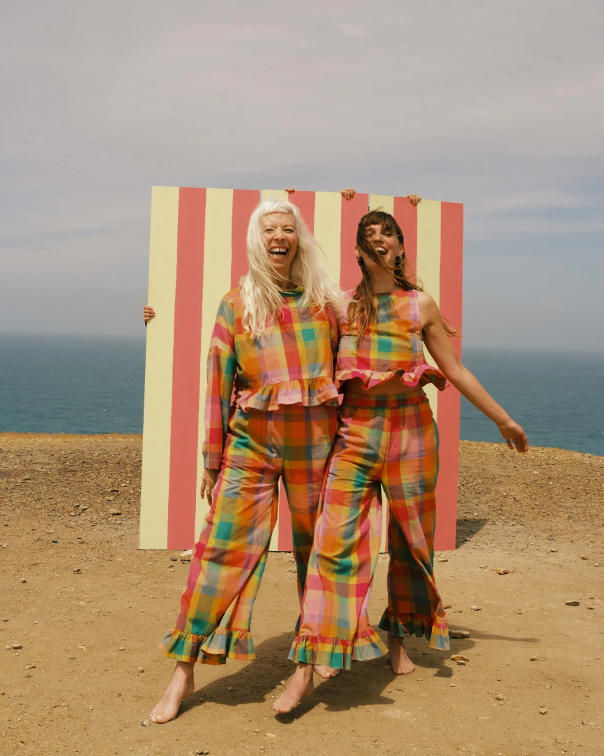 Mahika Kala Elma Smock / Sunset Check