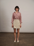 Studio Ren Tuli Wrap Skirt / Ecru Denim