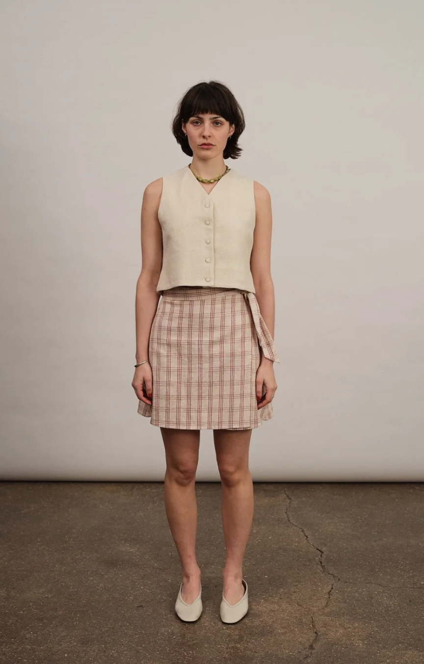 Ellis waistcoat (natural herringbone)