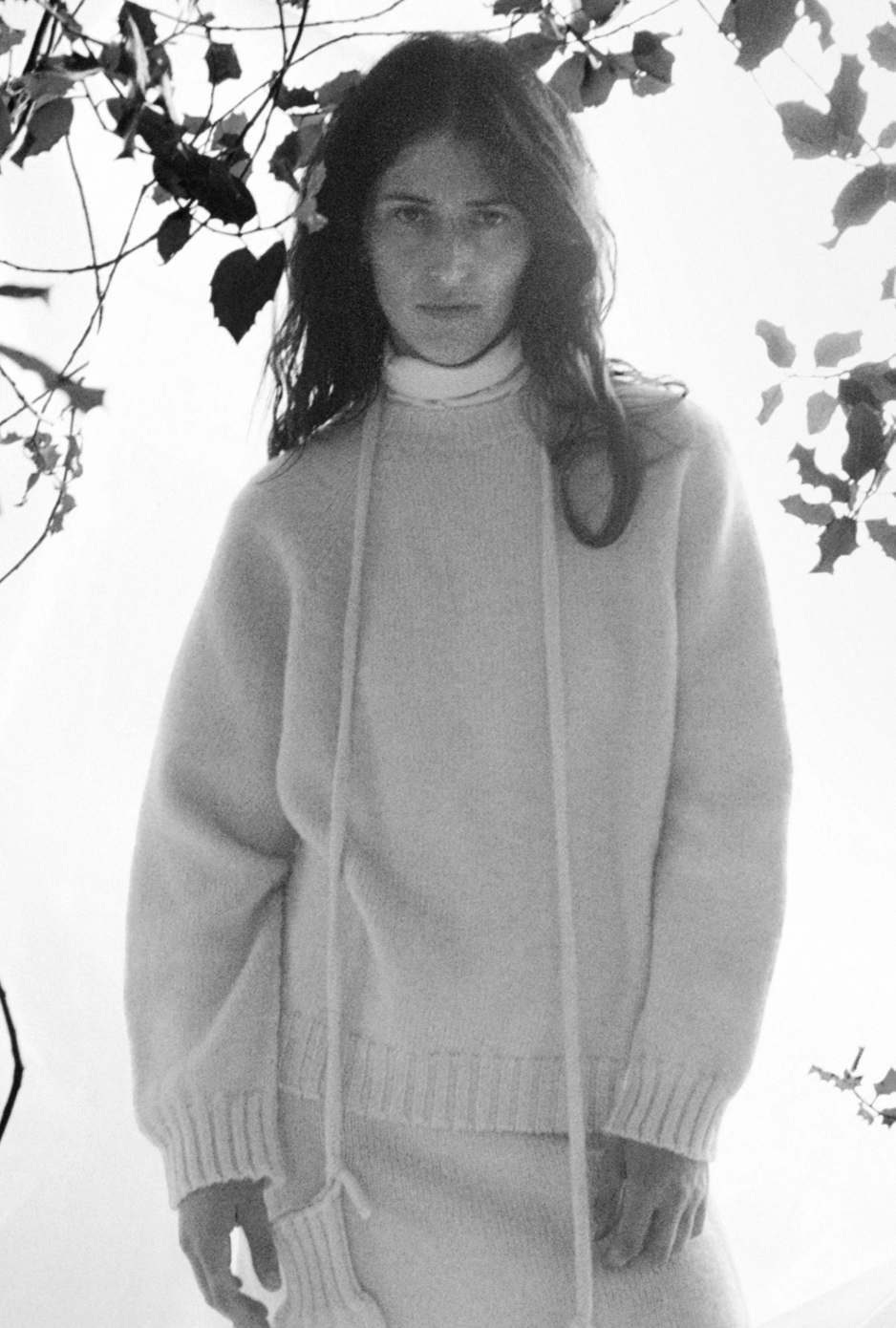 OMHU Romsø crew neck sweater/Natural O/S