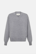 OMHU Torø V-neck sweater/ Grey