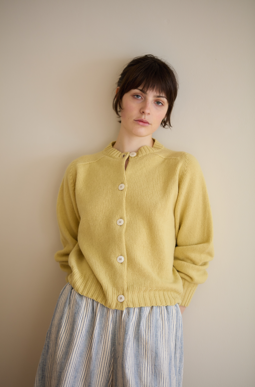 Studio Ren Essential Cardigan / Buttercup Yellow