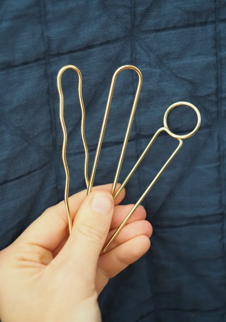 Roake Studio Mini-Pins Brass Hairpin Set of 3