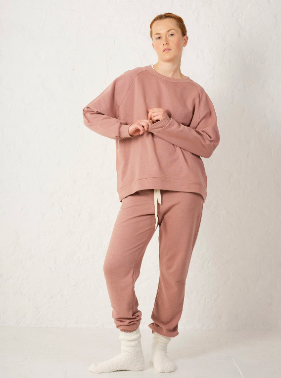 Elliot Organics Joanie Sweat Top / Dusty Rose