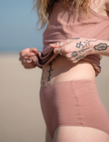 Elsa High Waisted Brief / Dusty Rose