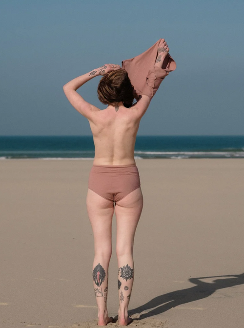 Elsa High Waisted Brief / Dusty Rose