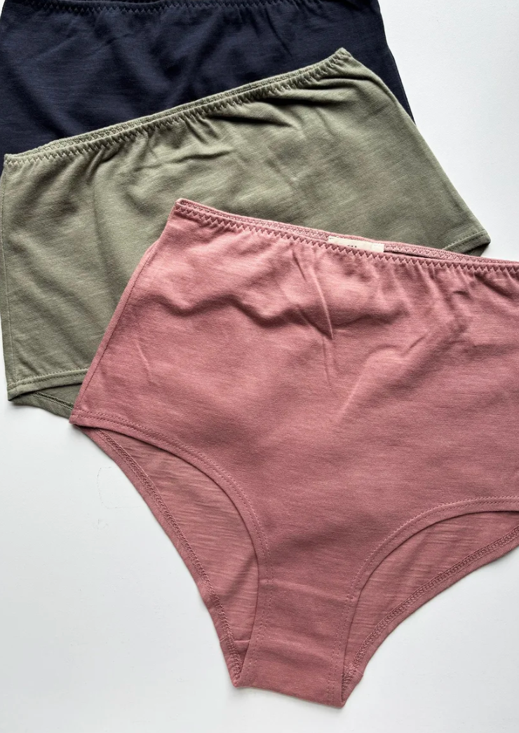Elsa High Waisted Brief / Dusty Rose