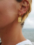 Roake Studio Heart Talisman Gold Charm Earrings