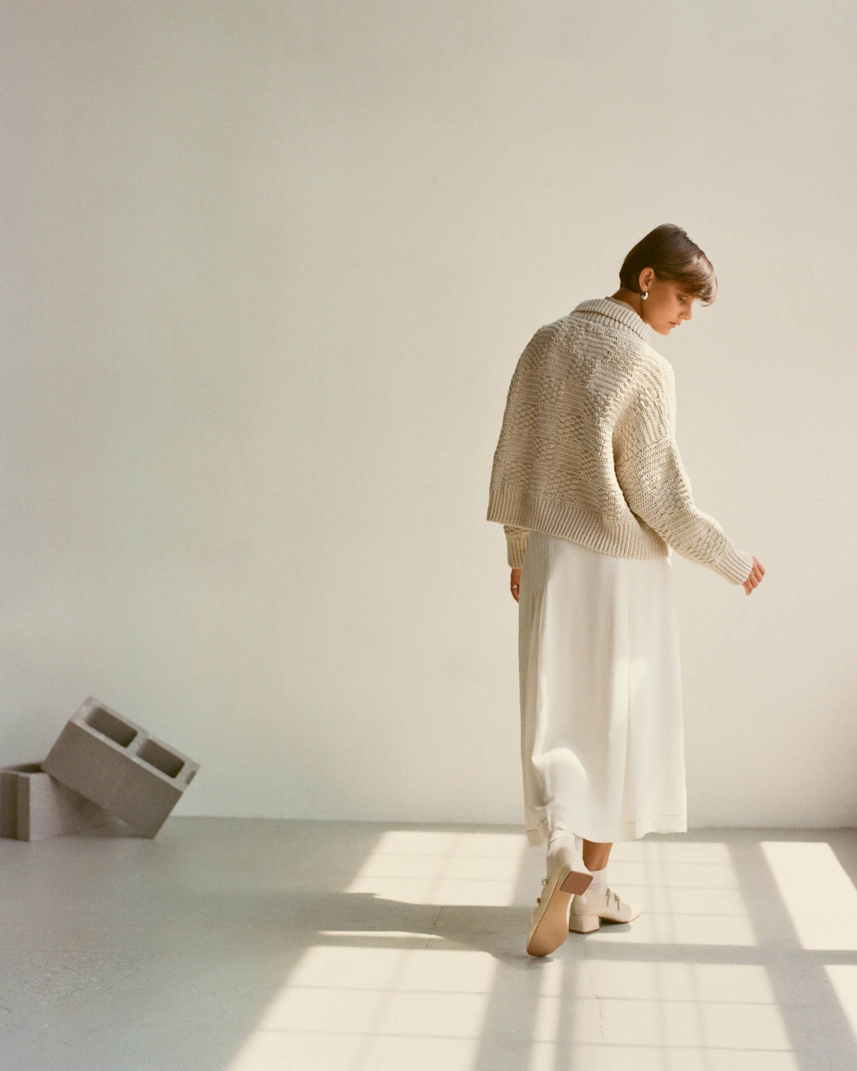 The Knotty Ones Prietema Crochet Jacket / Chalk